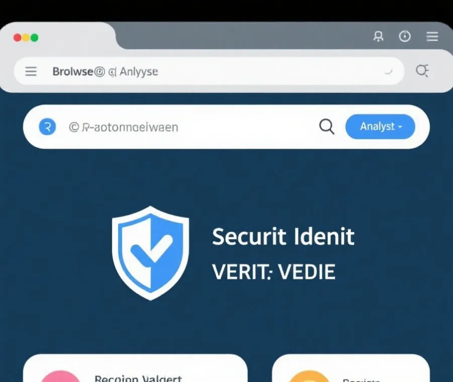 官网验证与安全识别示意图